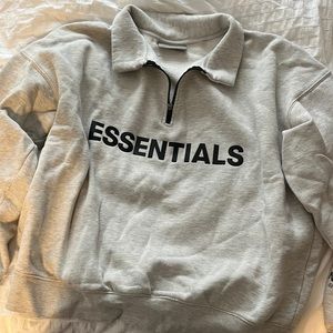 Essentials Quarter Zip Sweater